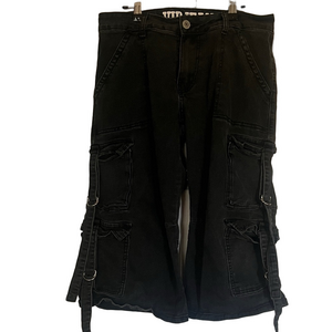 VIP Jeans Black Long Cargo Shorts | EUC | Sz 7/8 - Juniors